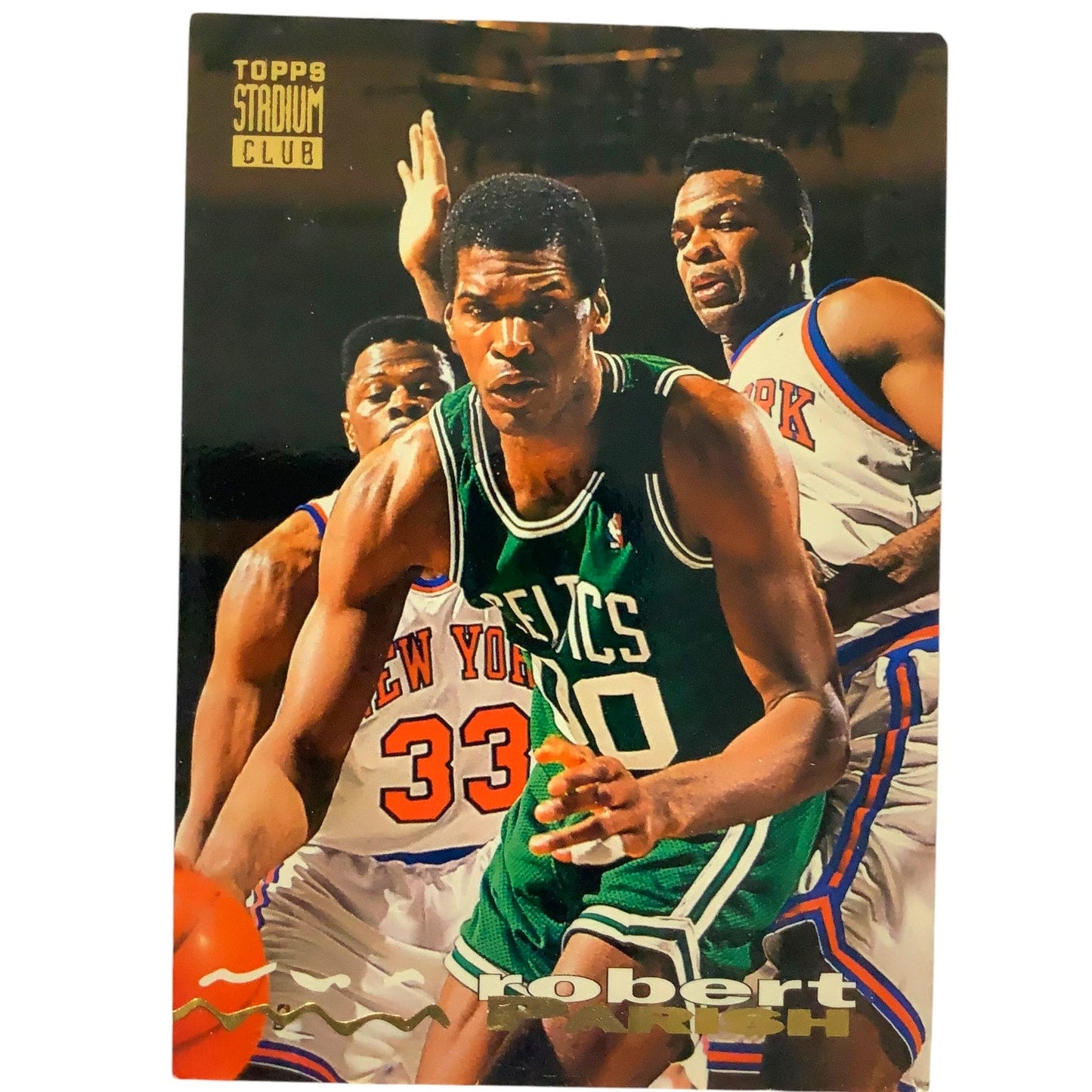 Robert Parish, Boston Celtics, 1993 Topps Stadium Club Card 20, EXC