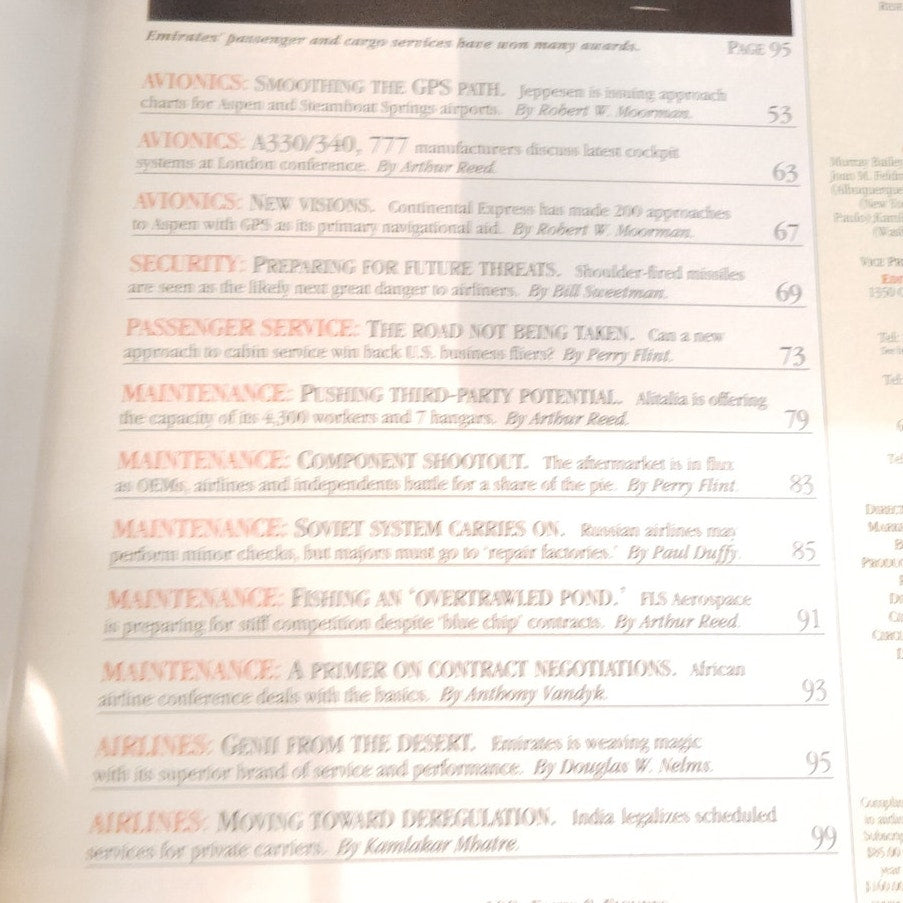 Air Transport World Magazine - March 1994 - Aviation Industry News & Analysis