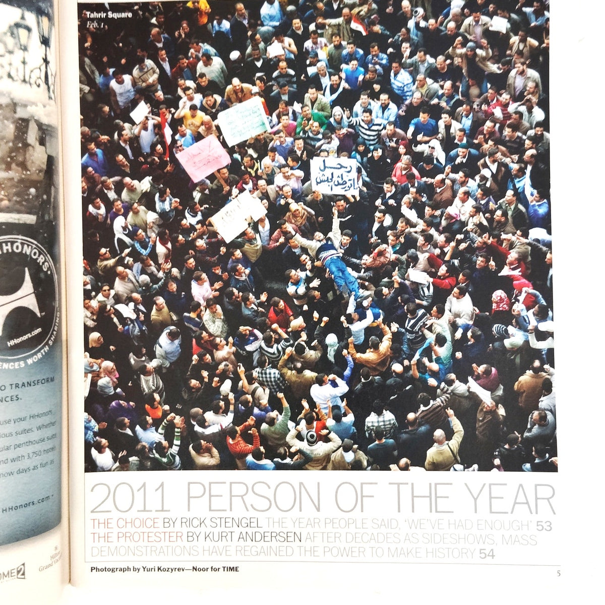 Time Magazine Dec 26 2011 Person of the Year The Protester Shepard Fairey