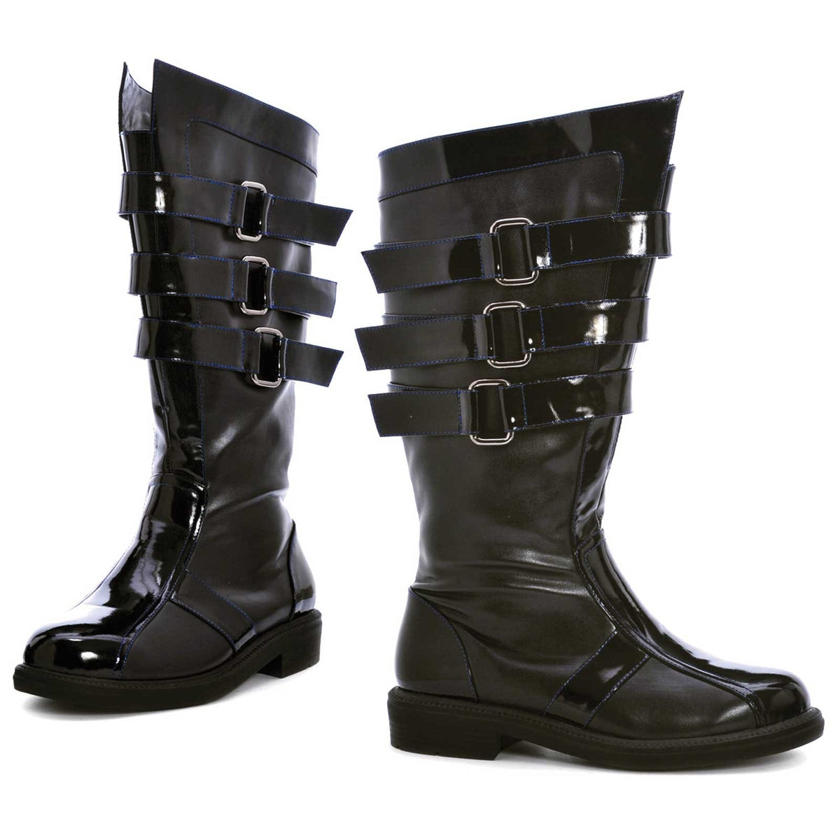 Ellie Shoes 1031 Darth 3-Buckle Men’s Boots – Black, LG (12/13), Knee-High Costume Footwear