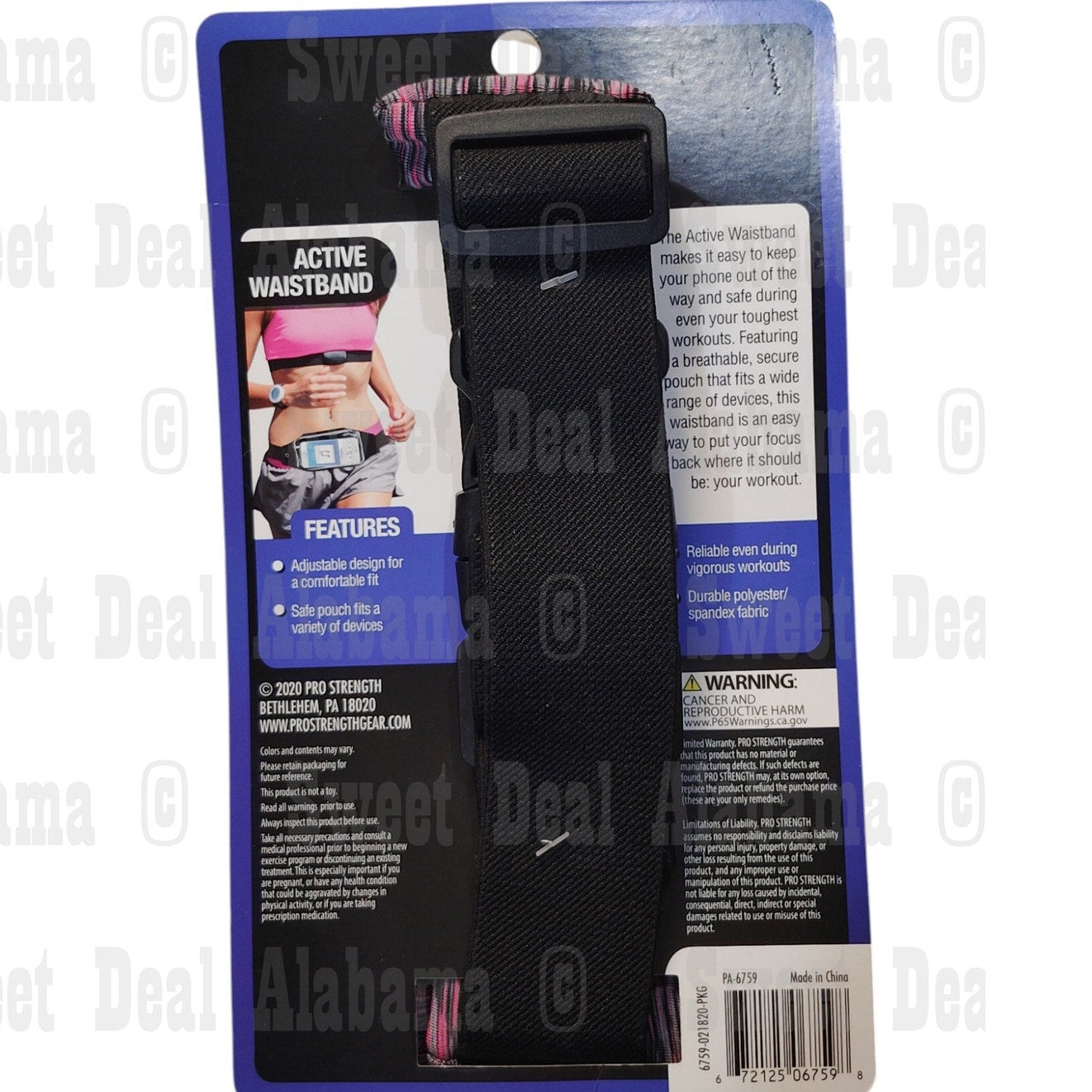 Pro Strength Active Waistband – Smartphone Holder & Key Pocket