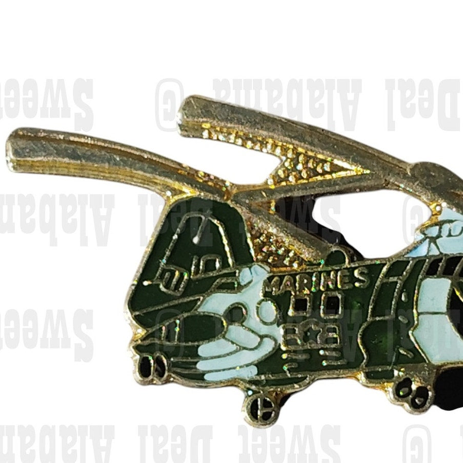 Sea Knight CH-46 Helicopter, Collector's Hat, Lapel, Brooch Pin 1-1/2"W x 3/4"H