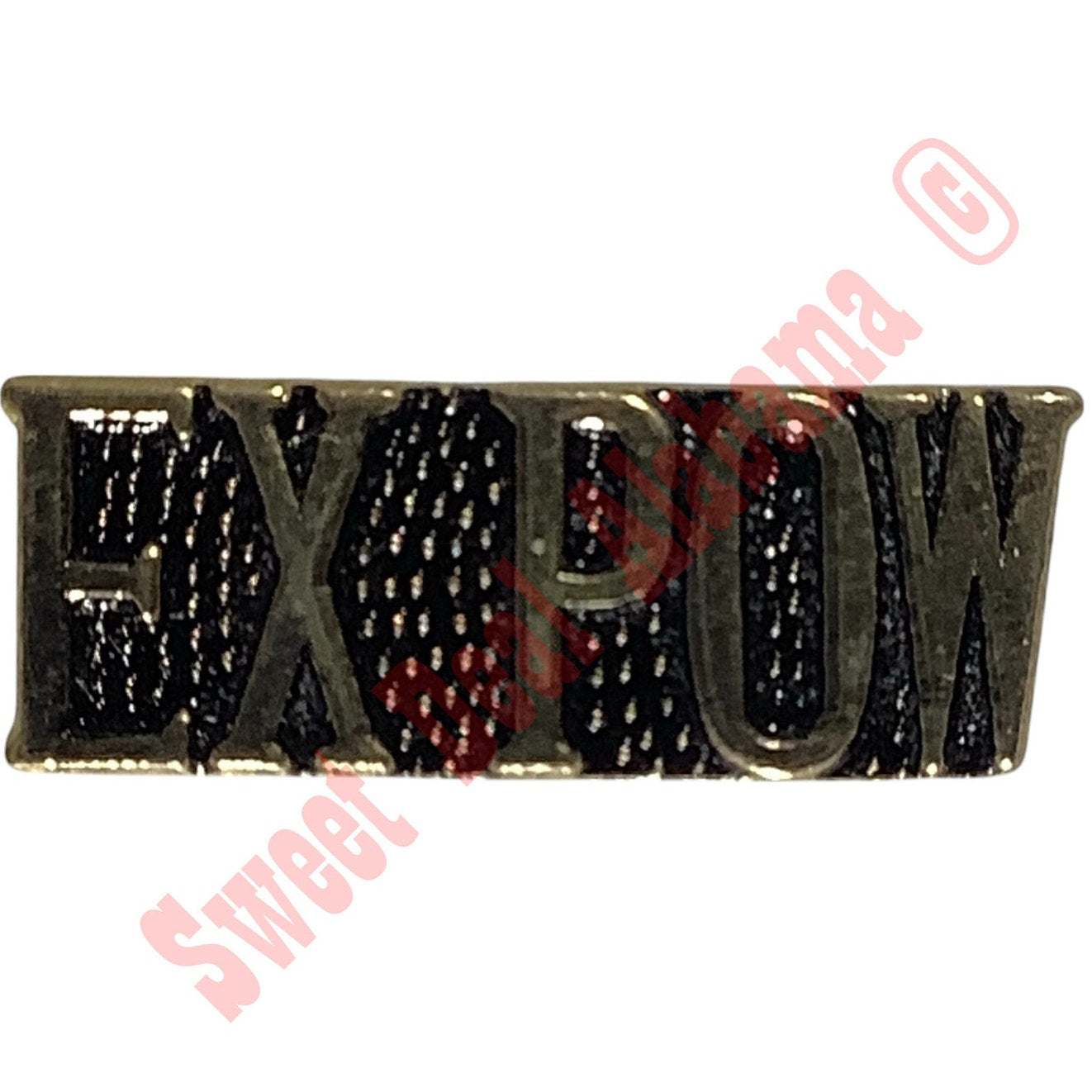 Ex POW Hat, Lapel or Tie Pin, 7/16"H x 1-1/8"W