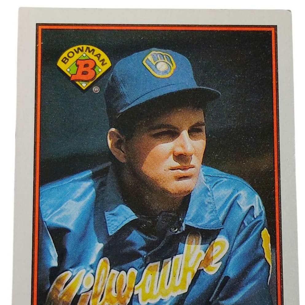 1989 Bowman Dan Plesac #133 Milwaukee Brewers P MLB Oversize Baseball NM