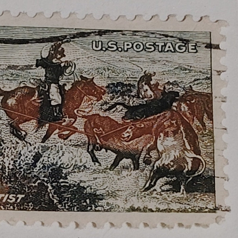 1964 Scott #1245 – 5¢ Charles M. Russell / Cowboy Artist – Canceled
