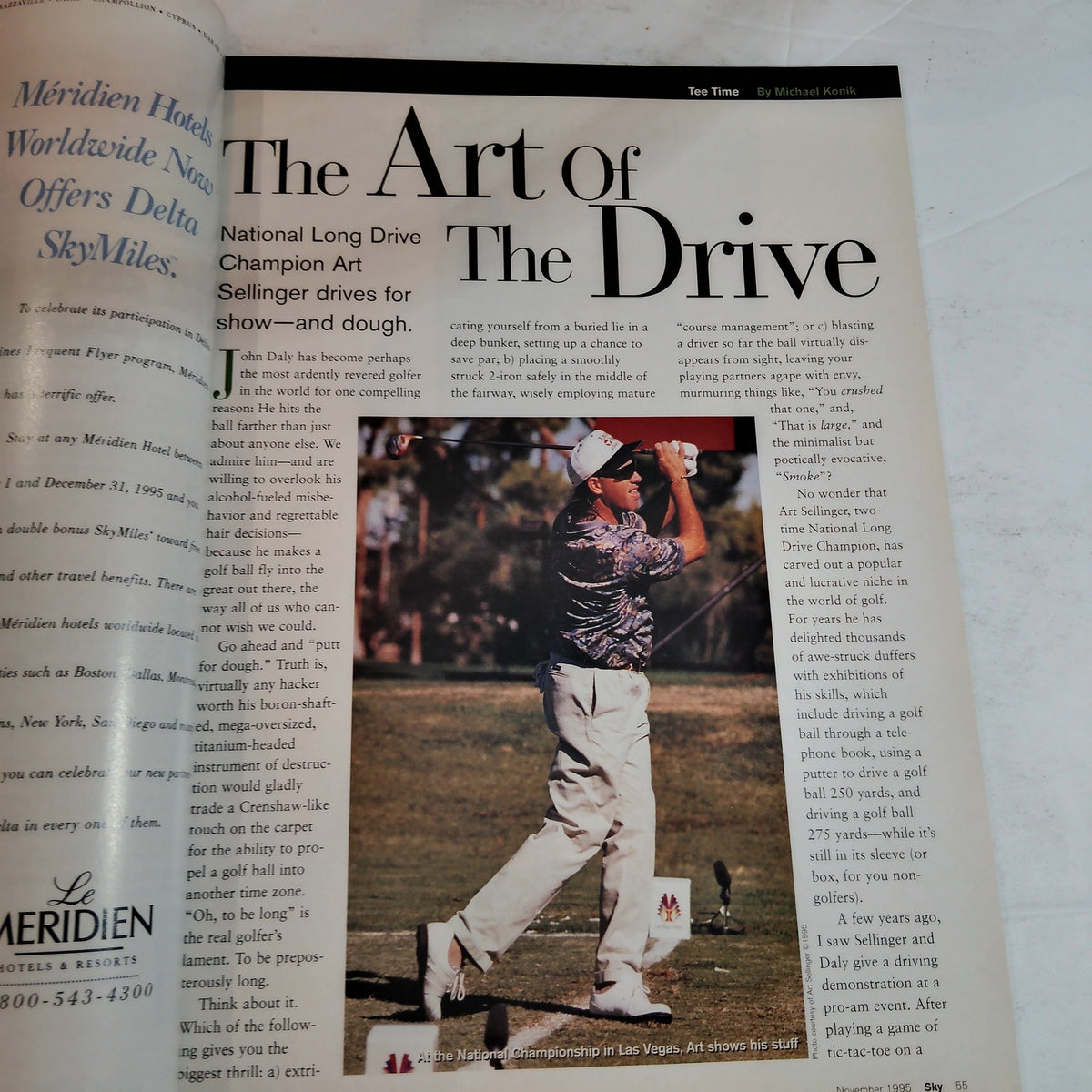 Delta Sky Magazine - November 1995 In-Flight Edition - Excellent Condition