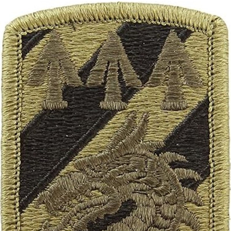 US Army 3rd Sustainment Brigade SSI Patch Subdued Bagby Green Black 3" × 2"