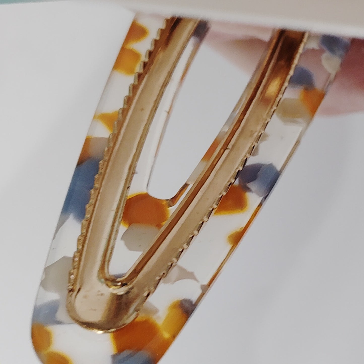 Old Navy Hair Clips – 2 Matching 3-Packs, Teardrop Style, Mint, Beige, Confetti