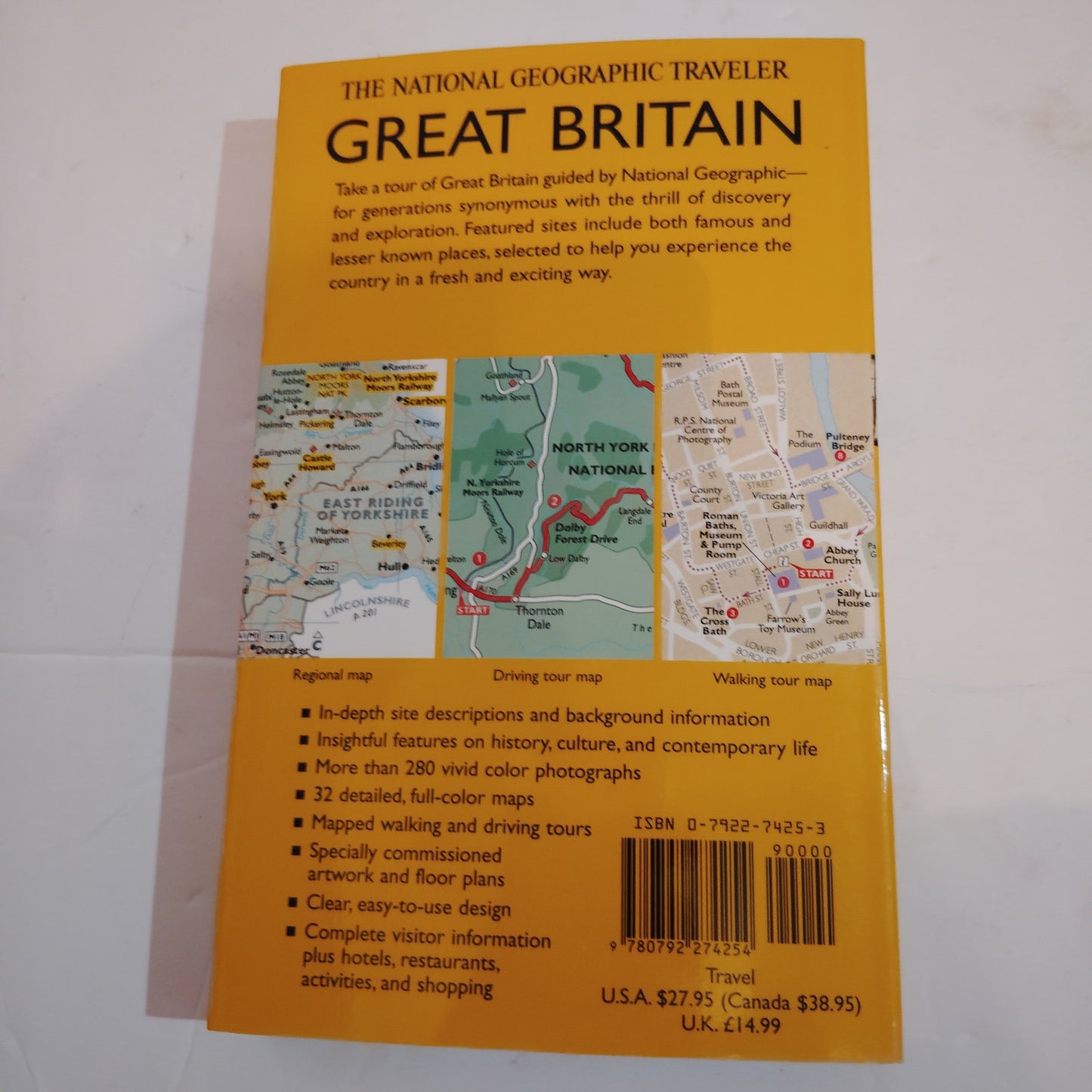 National Geographic Traveler: Great Britain Guide - Vintage 1999 Paperback Book