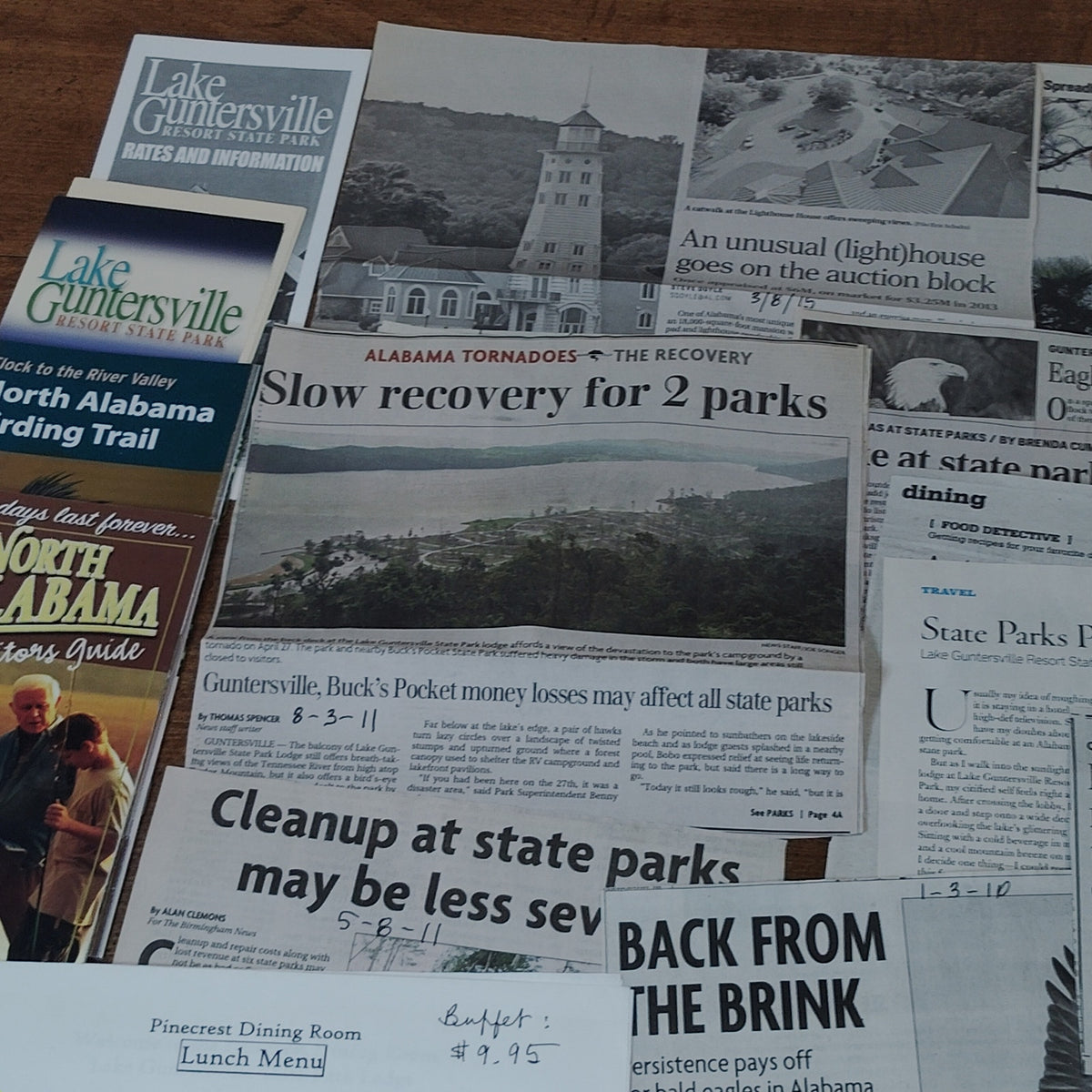 Vintage Lake Guntersville State Park Ephemera Collection (2008-2011)