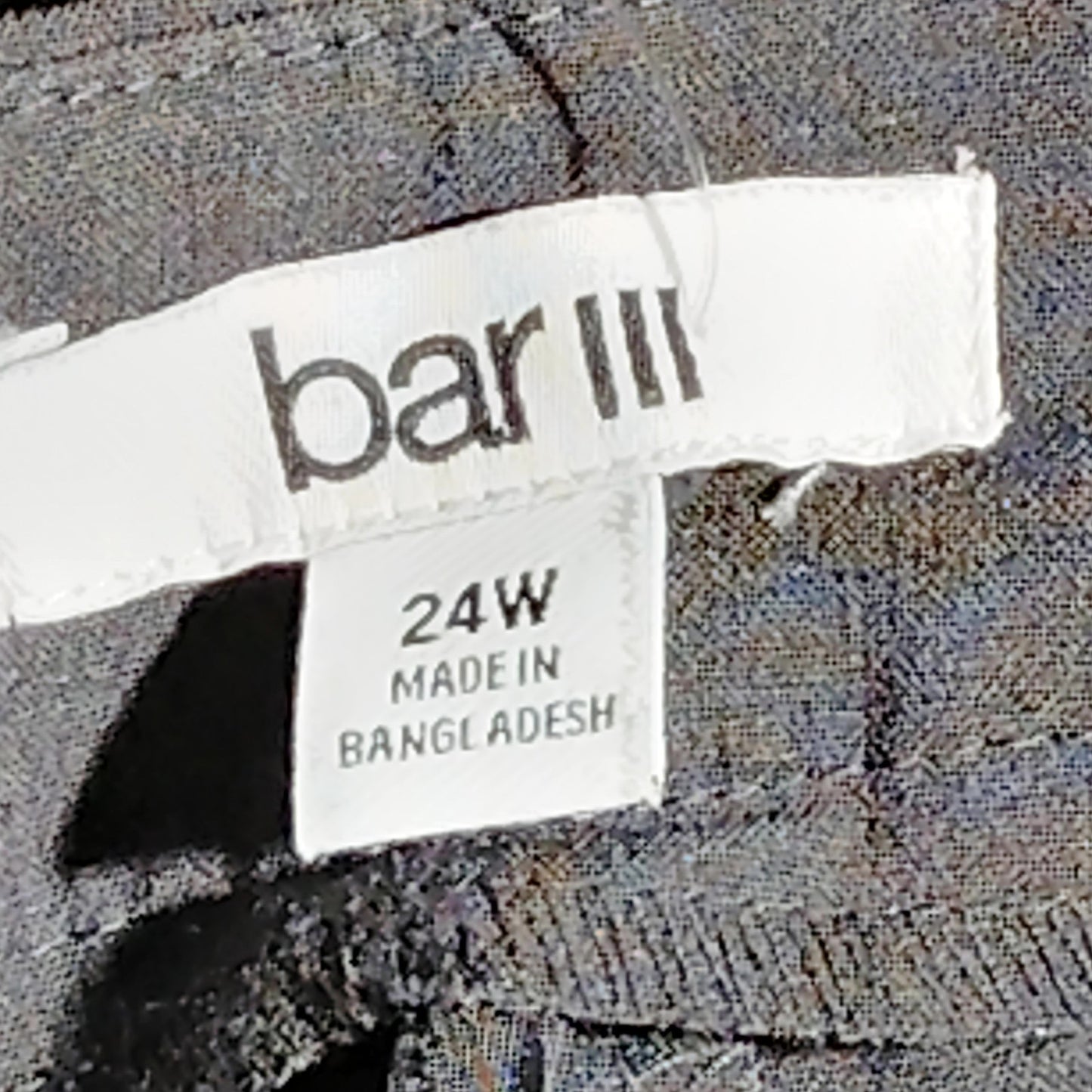 Bar III Women’s Gray Slacks 24W Stretch Dress Pants 28" Inseam