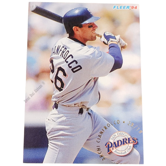 Archi Cianfrocco, San Diego Padres, #659, 1994 Fleer Baseball Collector's Card