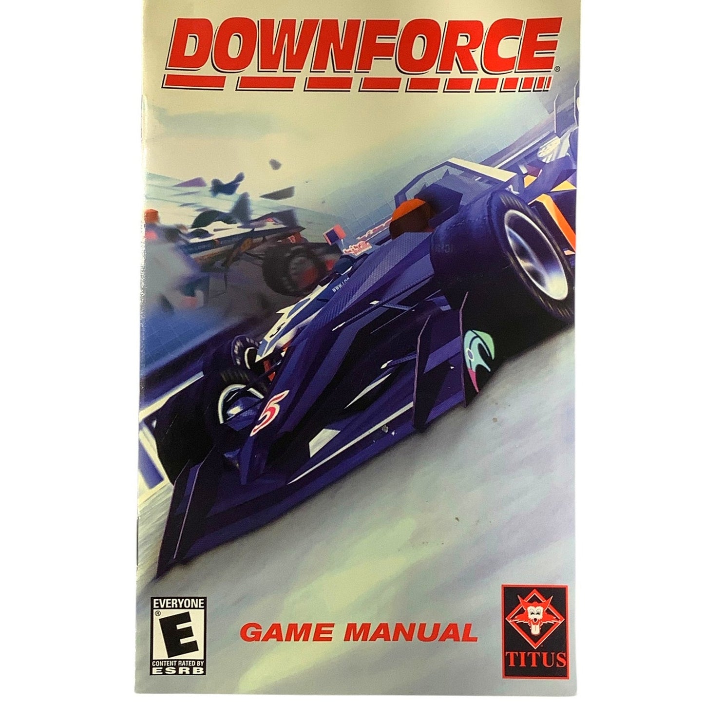 Downforce Game Manual for Playstation 2 PS2 Game (2002), Excellent Condition
