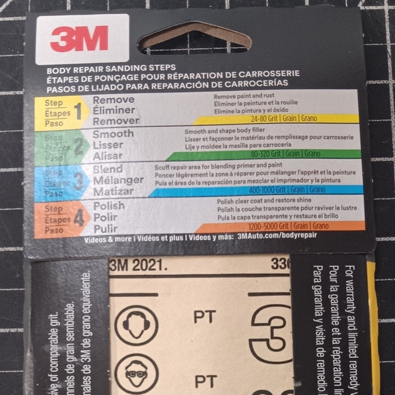 3M Wetordry Sandpaper 3035 – 80 Grit, 3 2/3" x 9", 12 Sheets (2-Pack)