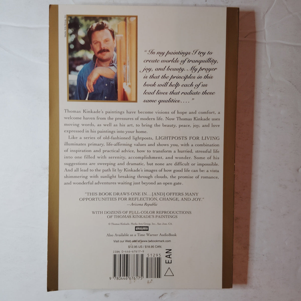 Thomas Kinkade Lightposts for Living Paperback 2000 LN Joyful Life