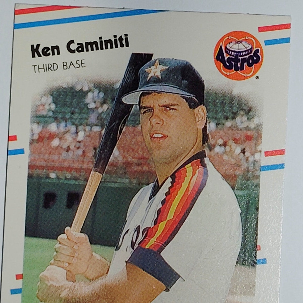 1988 Fleer Ken Caminiti #441 Houston Astros Rookie RC - Third Base VG/EX