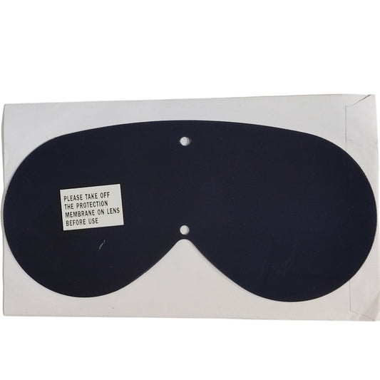 M44 Goggle Replacement Lens – Neutral Gray Plastic, NSN 8465-02-6052, U.S. Military Issue