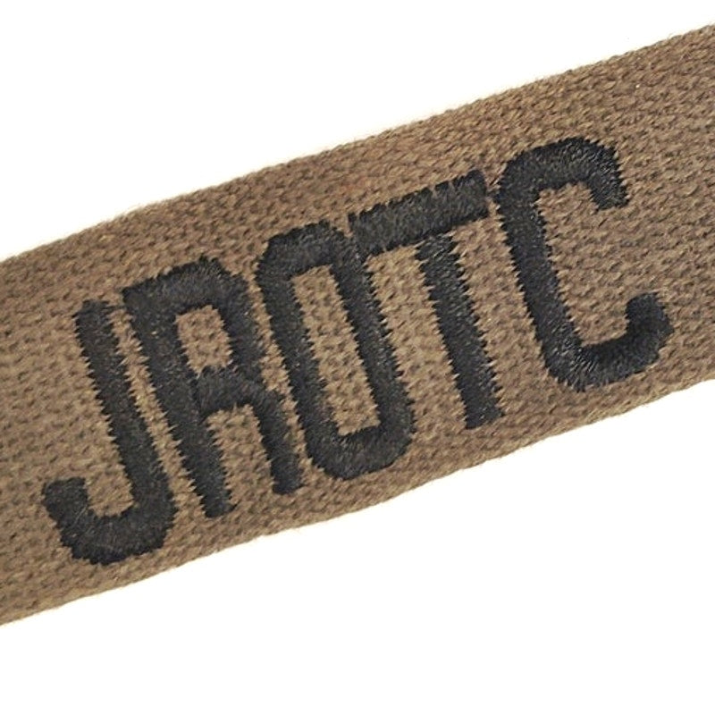 Vintage OD Green Embroidered "JROTC" Uniform Name Tape 9 in. x 1 in. Sew-On