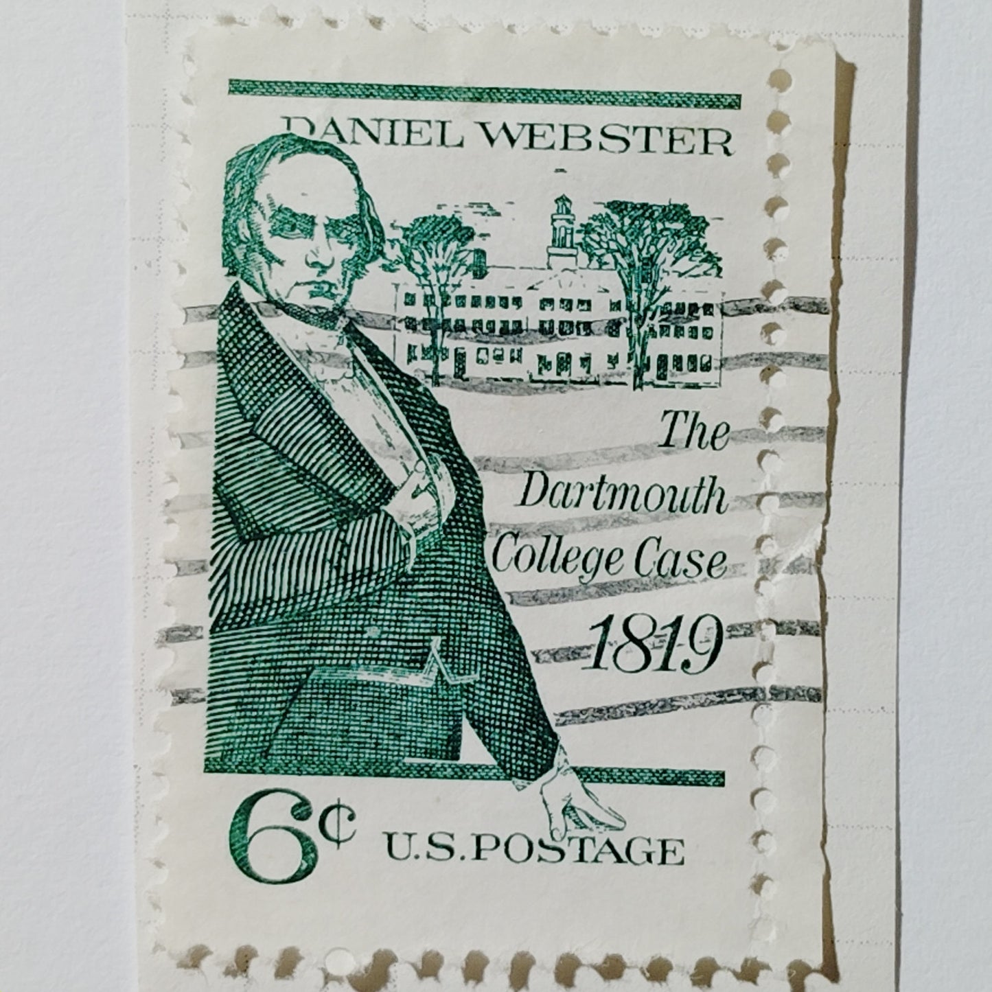 1969 US 6c Daniel Webster Dartmouth College Case 1819 Stamp #1380 Used