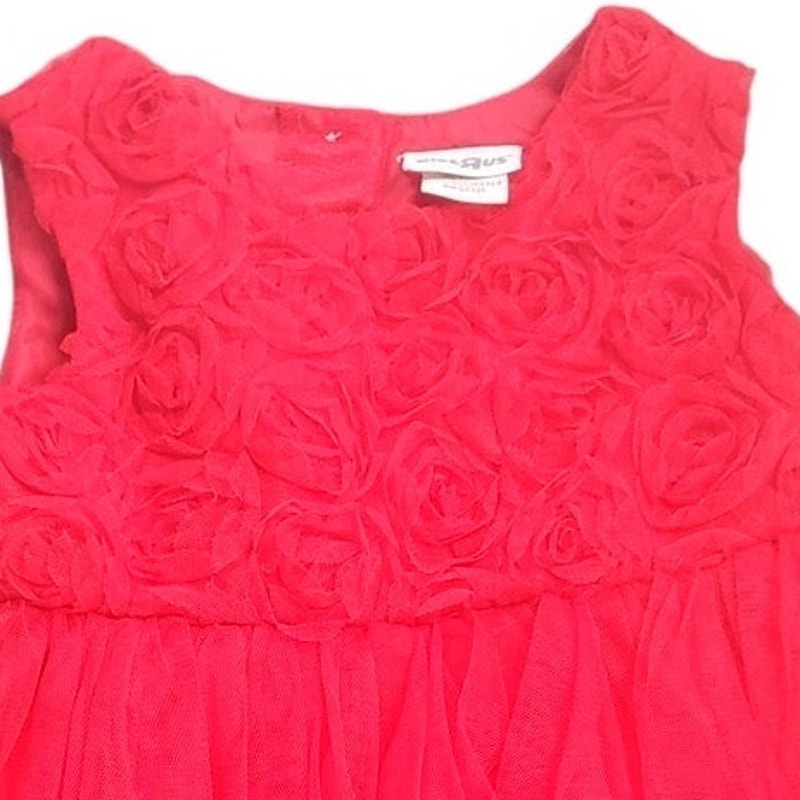 Vintage NWOT Kids "R" Us, Roses Party Dress, Red, Size 3T , NWT