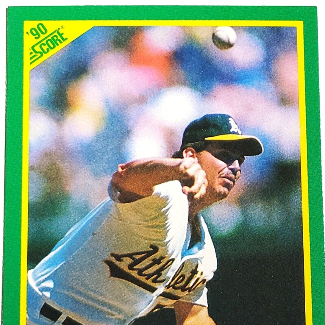 1990 Score Todd Burns Card No. 64 Oakland Athletics RP VG/EX