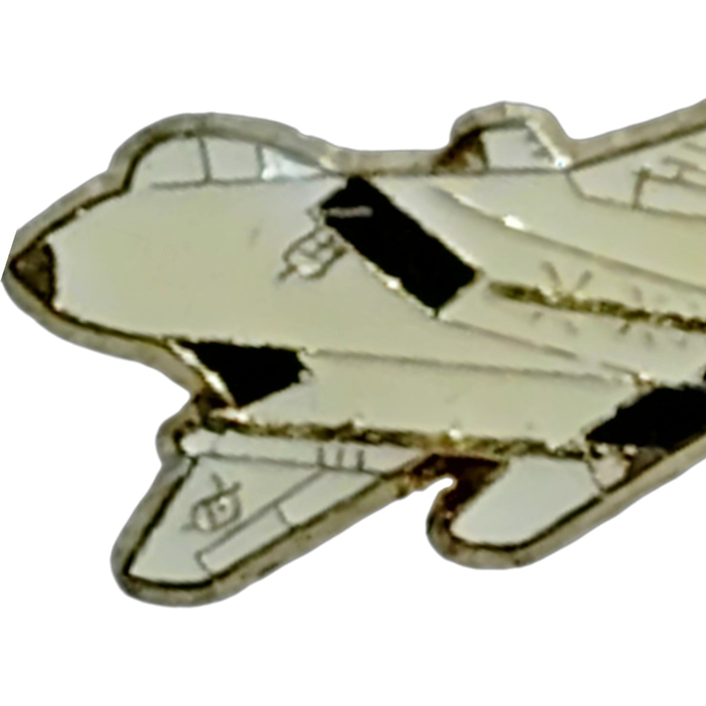 F-15E Strike Eagle Aircraft Hat, Lapel, Brooch Pin 1-1/4" x 1/2", Rubber Backing