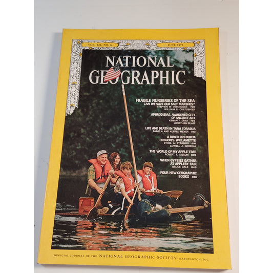 National Geographic Magazine – June 1972, Aphrodisias, Gypsies, Salt Marshes