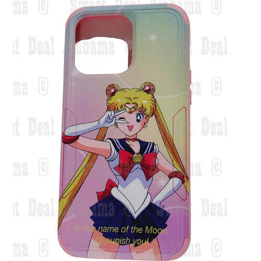 Color Girl Cellphone Case For iPhone 12 Pro Max or 13 Pro Max (6.7") Sailor Moon
