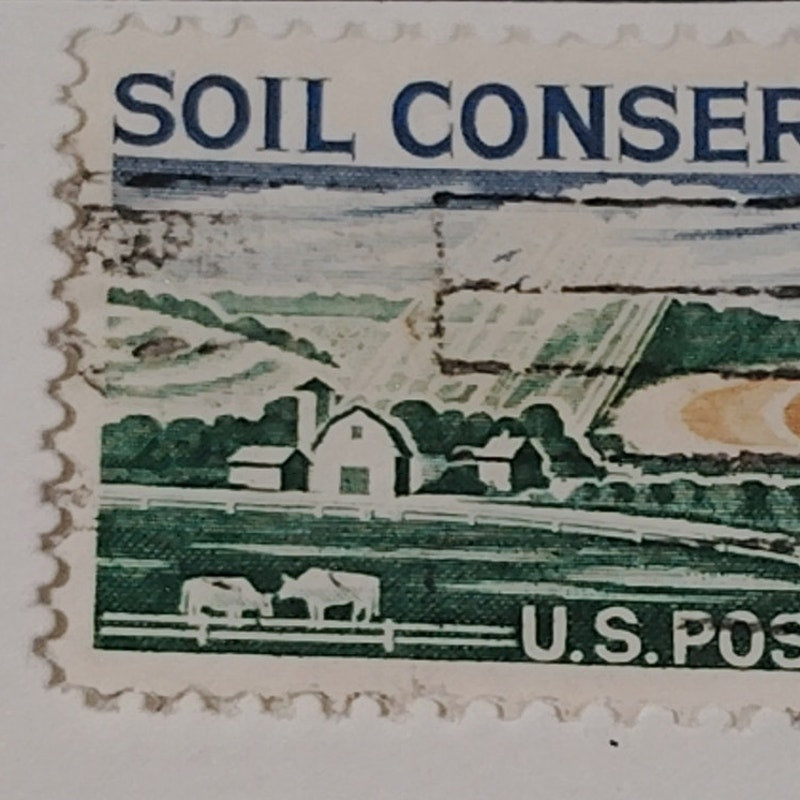 1960 Scott #1157 – 4¢ Soil Conservation / Water Awareness – Canceled