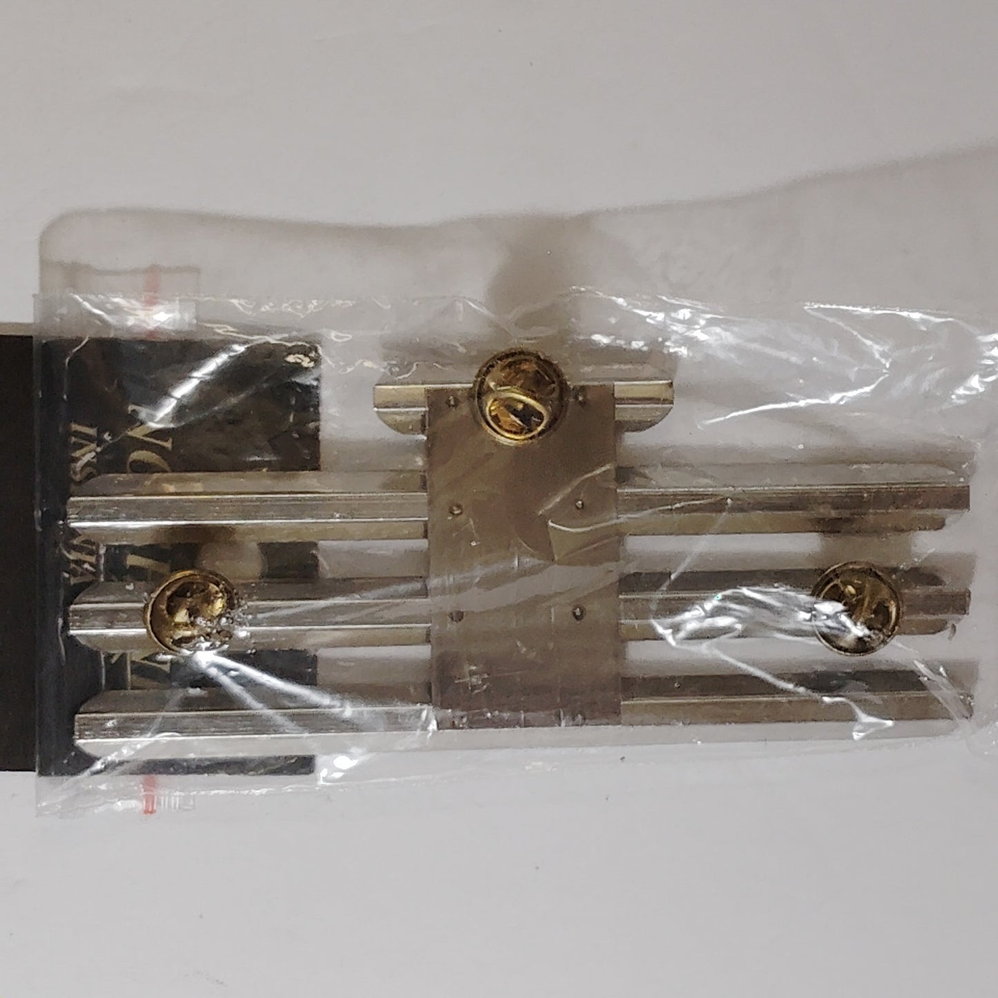 Mounting Rack Bar - 10 Ribbons (3/3/3/1 Centered w/ 1/8" Gap)  No-Shine Insignia