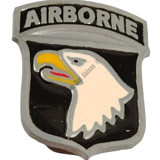 Vintage 1991 101st Airborne Screaming Eagles Belt Buckle, 2-3/8"H x 1-7/8"W