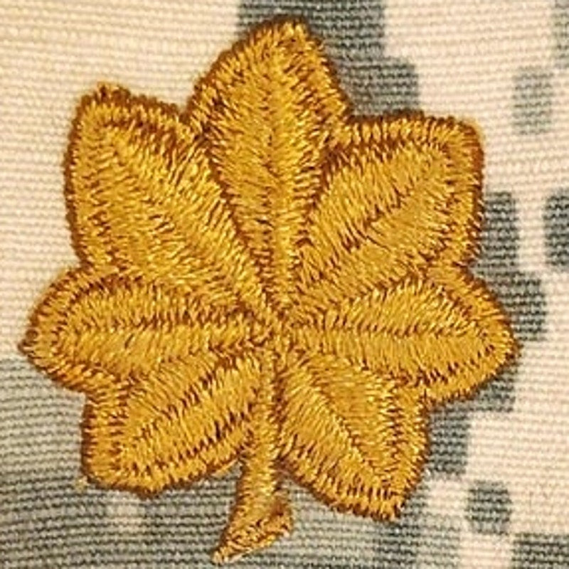 US Army Major Rank Insignia Pair Subdued ACU UCP Digital Camo Collar Patch Uncut