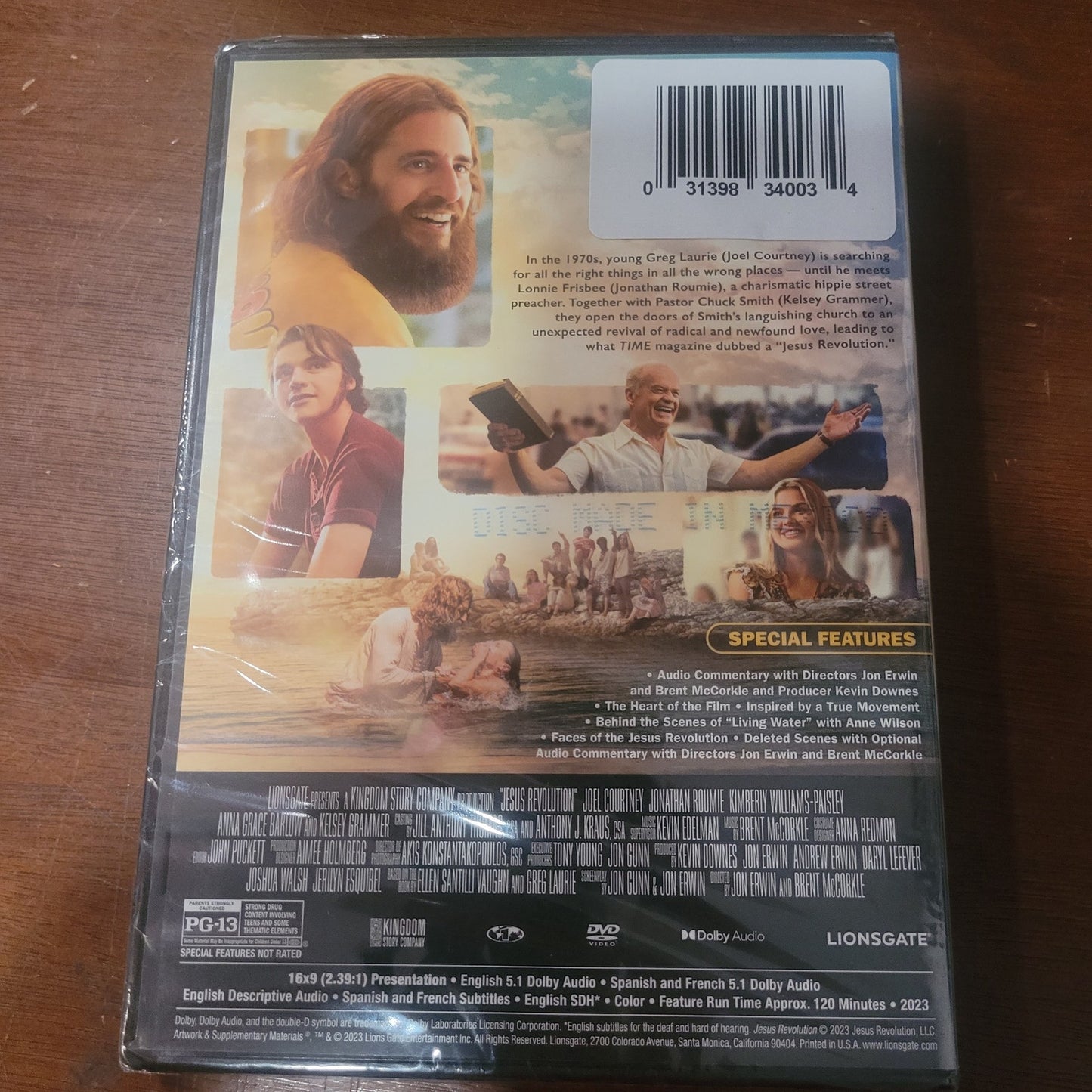 Jesus Revolution DVD 2023 – Faith-Based Drama, Kelsey Grammer, Joel Courtney