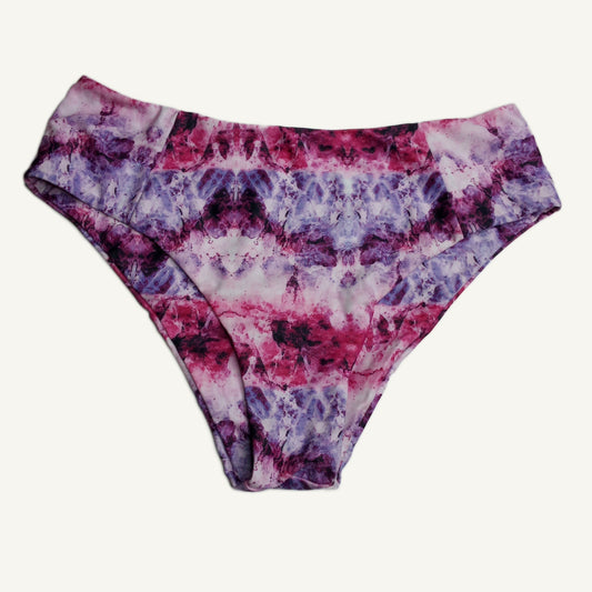 Pink & Purple Tie-Dye Swimsuit Bottoms, Large - Seamless, NWOT