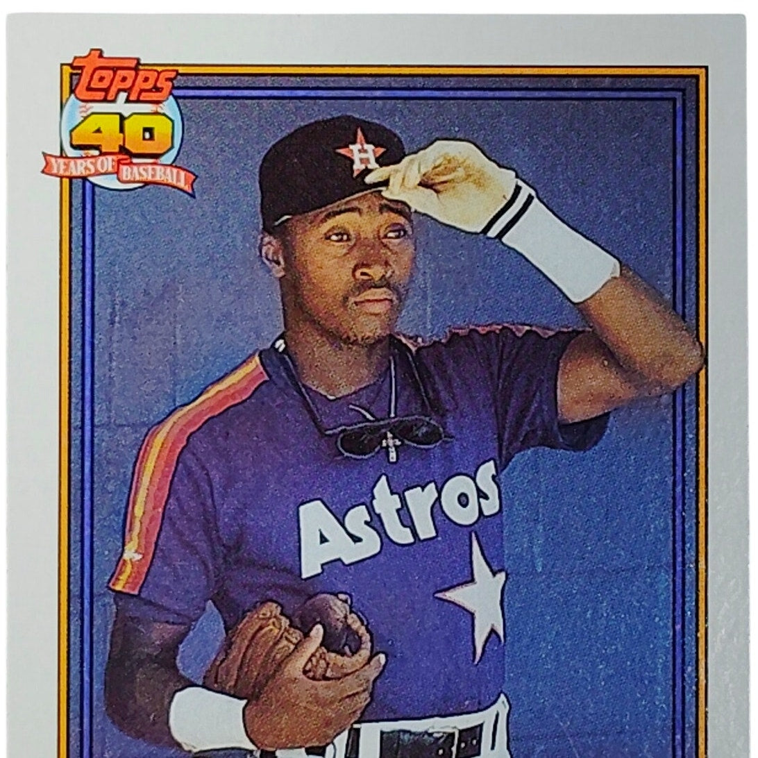 1991 Topps Eric Yelding 59 Houston Astros 40th Anniversary Baseball Card VG/EX