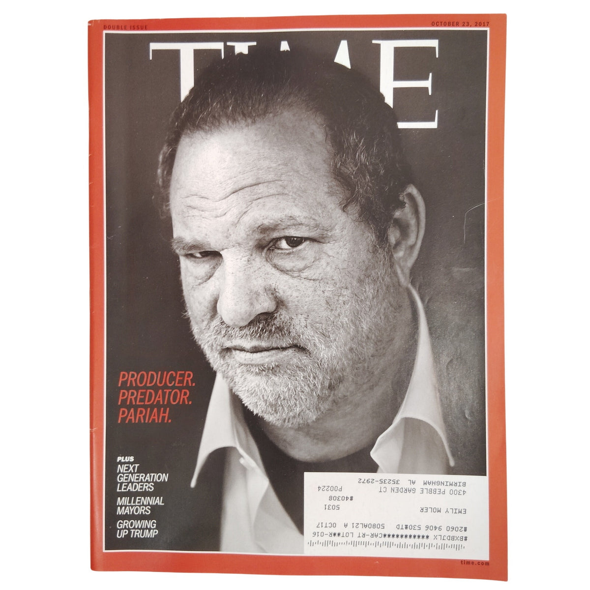 TIME Magazine October 23 2017 Harvey Weinstein Cover Producer Predator Pariah