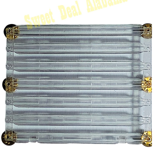 Mounting Rack, Bar for 21 Ribbons, 1/8" Spacing, Plastic, 6 Clutch Back Pins