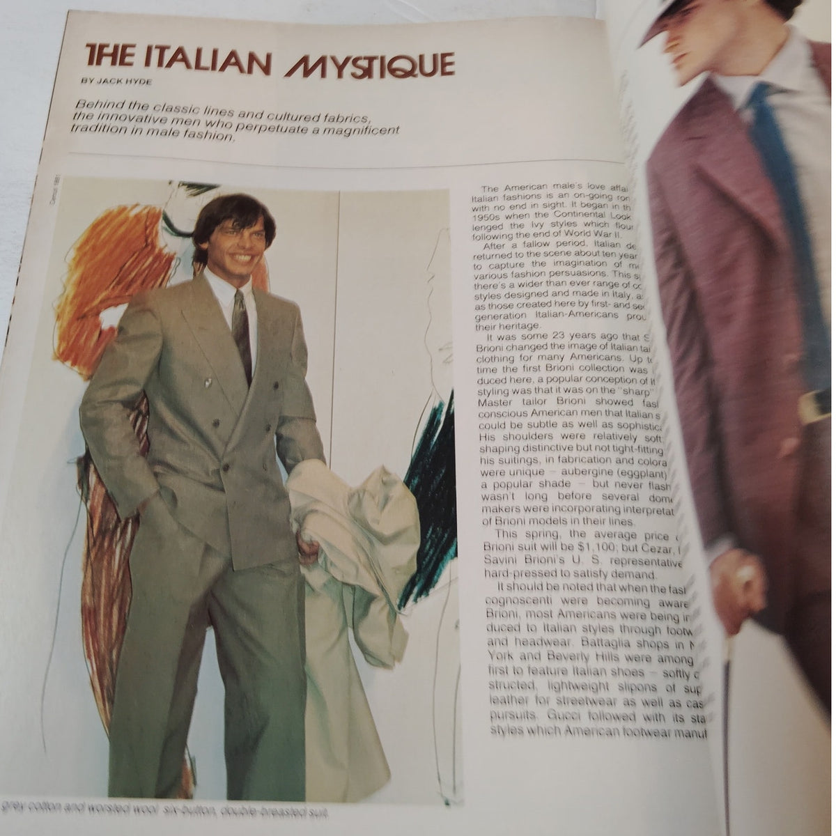 Delta SKY In-Flight Magazine -January 1982 Edition, Bowls XVIII, Italian Designs
