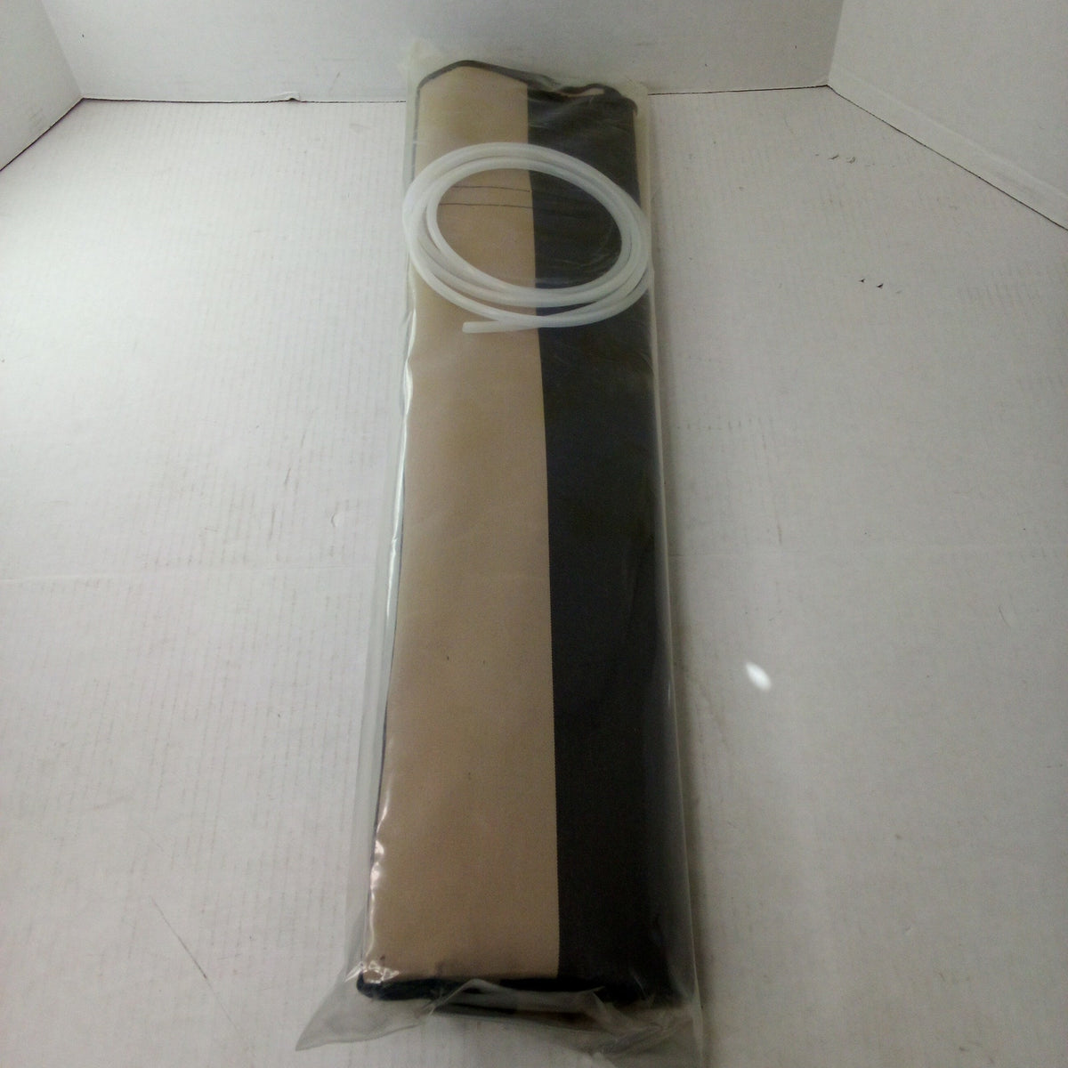Awntech San Francisco 6 ft. Awning Beige/Black Striped Window Entry Canopy