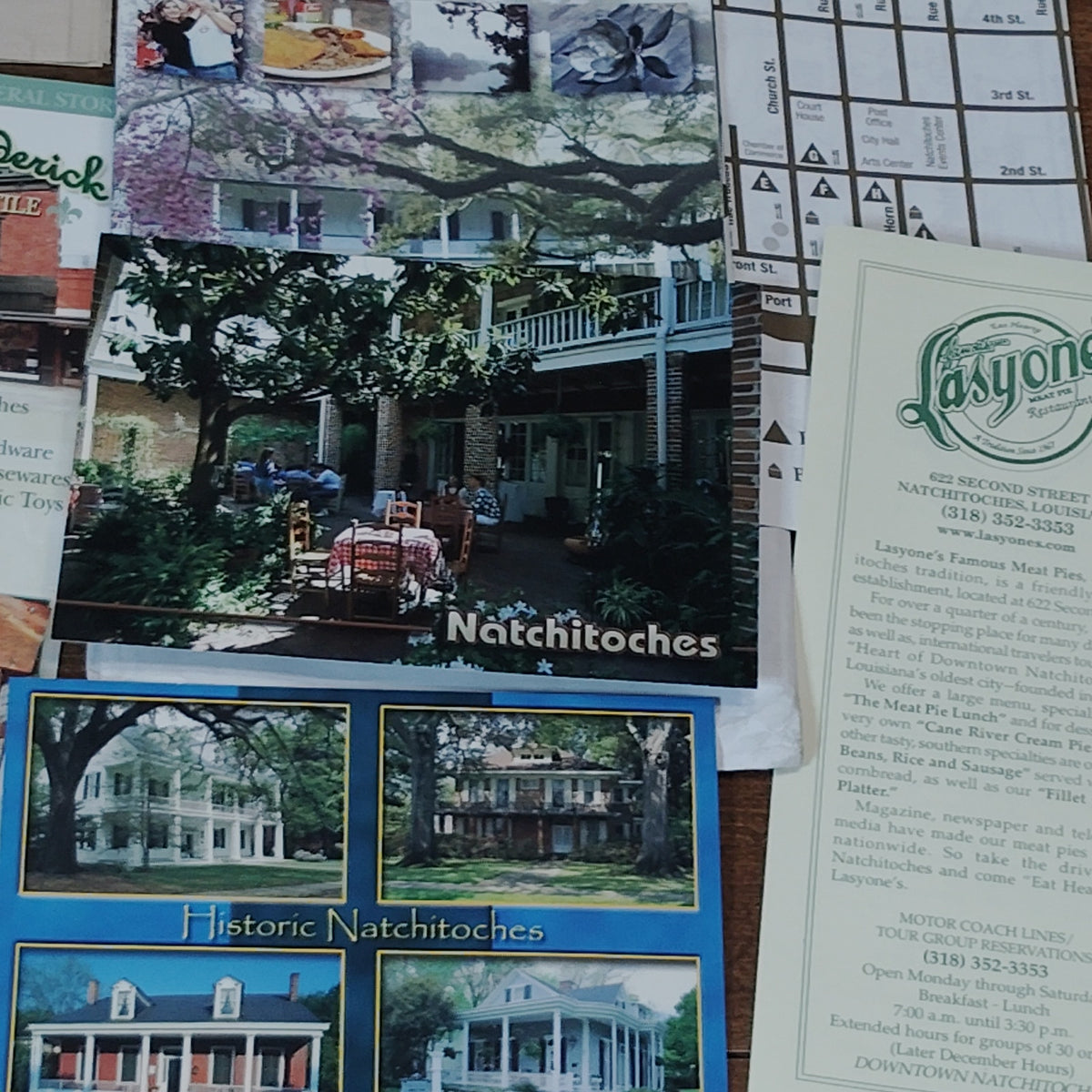 VTG Natchitoches, LA 2009 Travel Ephemera Lot - Brochures, Maps, & Guides