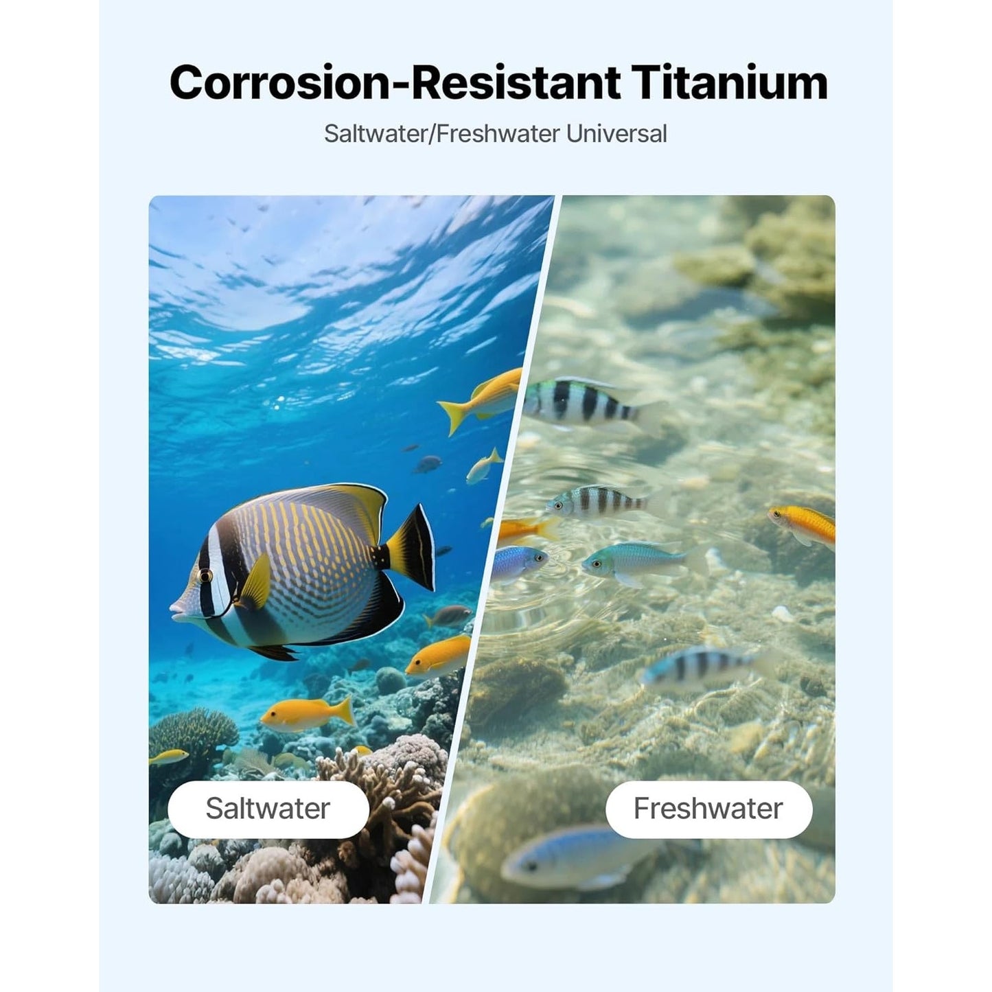 VEVOR Aquarium Chiller – 1.5 HP – 500 Gal – Titanium Evaporator – Gray