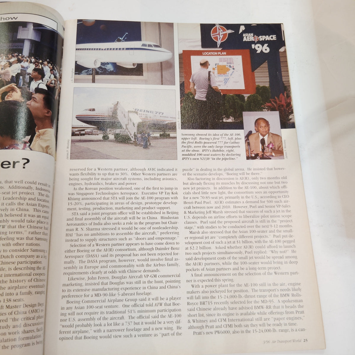 Air Transport World - March 1996: Regulatory Overreach Aviation Magazine