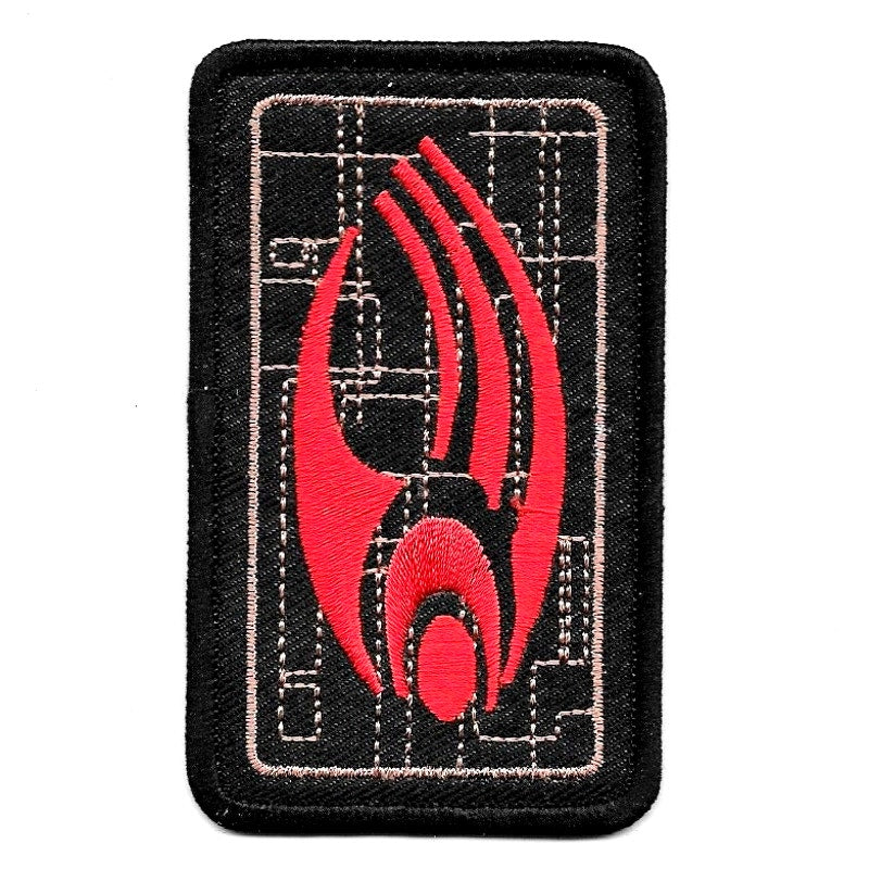 Star Trek Borg Collective Logo Patch Embroidered 3‑1/2 × 2‑1/8, Sew-On