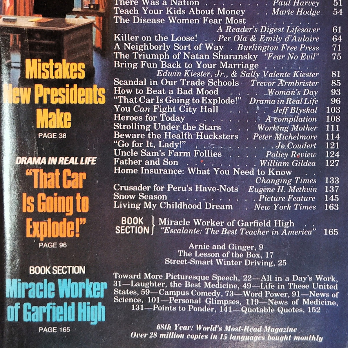 Vintage Reader's Digest January 1989 Magazine Mistakes New Presidents Make