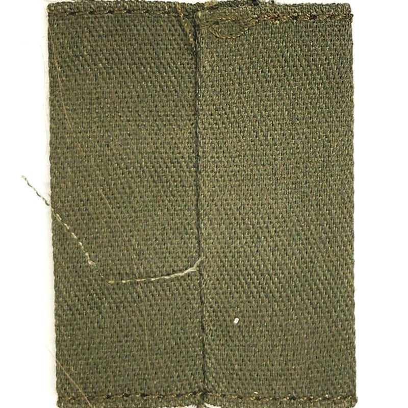 US Army SGT E‑5 Rank Tab Subdued ODG Loop Slip‑On 2" × 1‑1/2" Vintage
