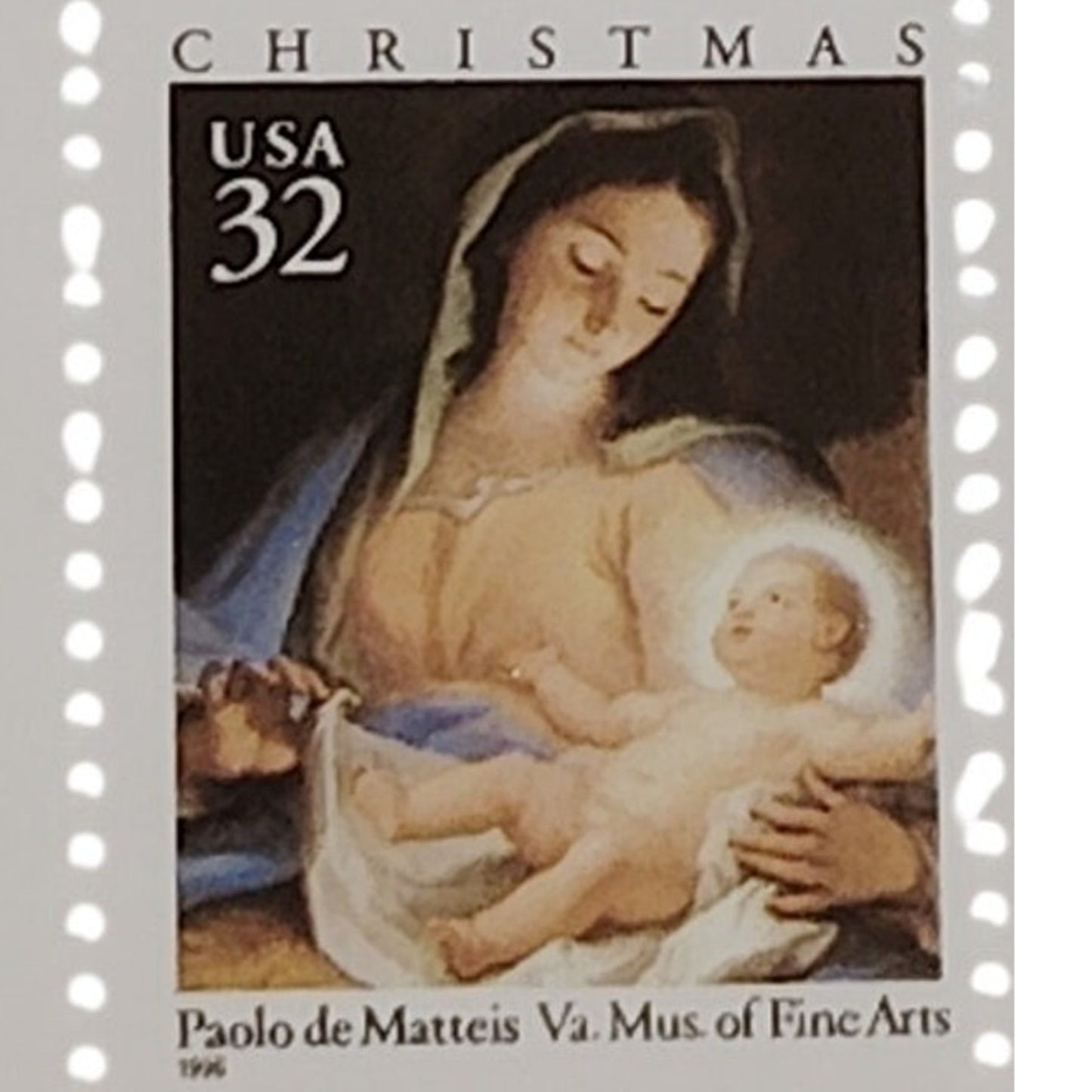 Block of 4 – 1996 USA 32¢ Traditional Christmas MNH Scott 3112 Plate Block