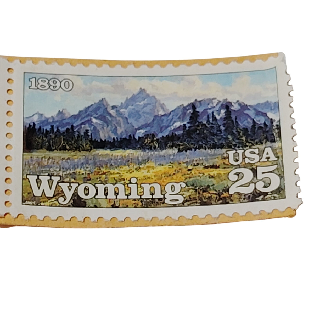 USPS 1990 Wyoming Statehood 25 Cent Commemorative Stamp Scott #2444