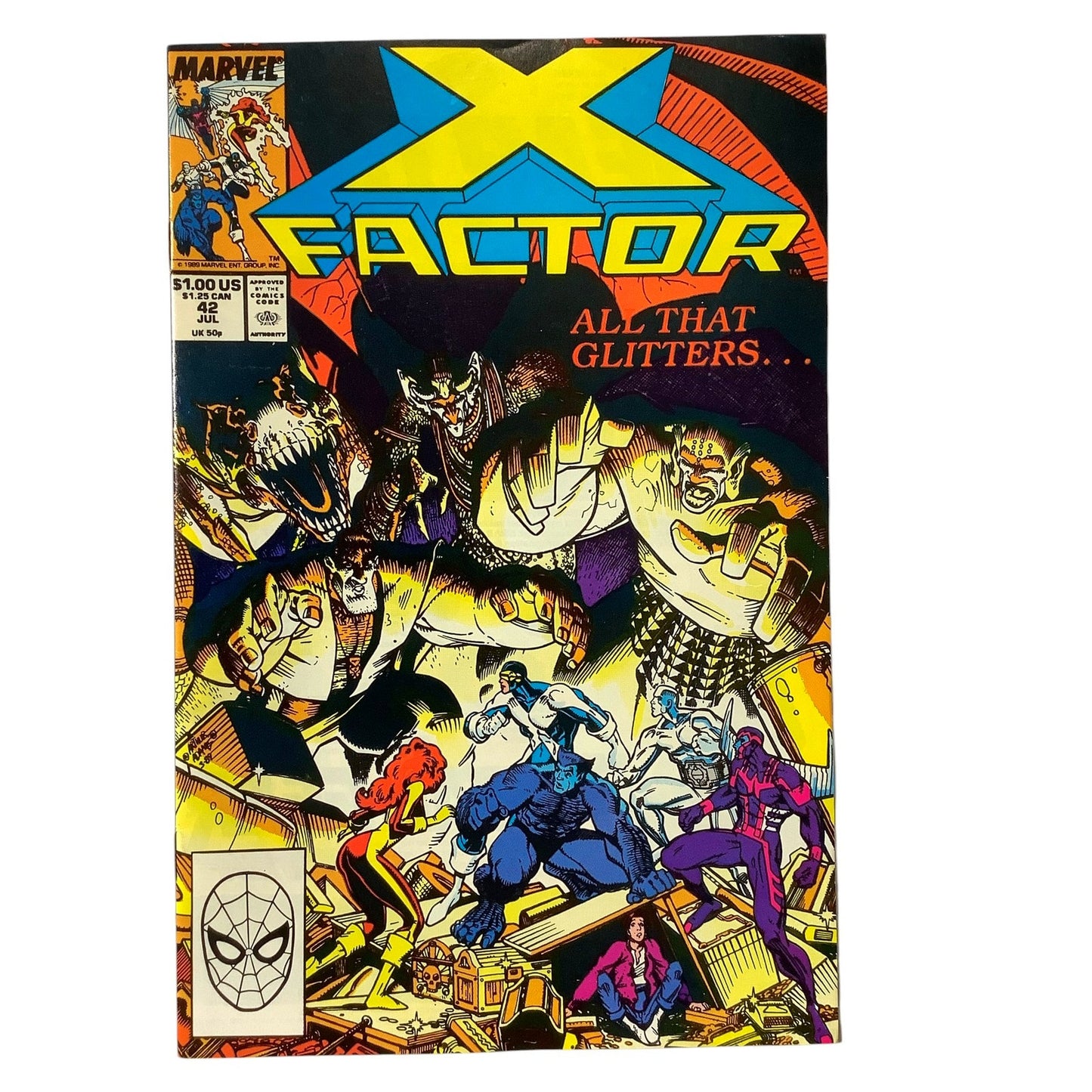 Marvel Comic's X-Factor #42, All that Glitters, July 1989, NM 9.4
