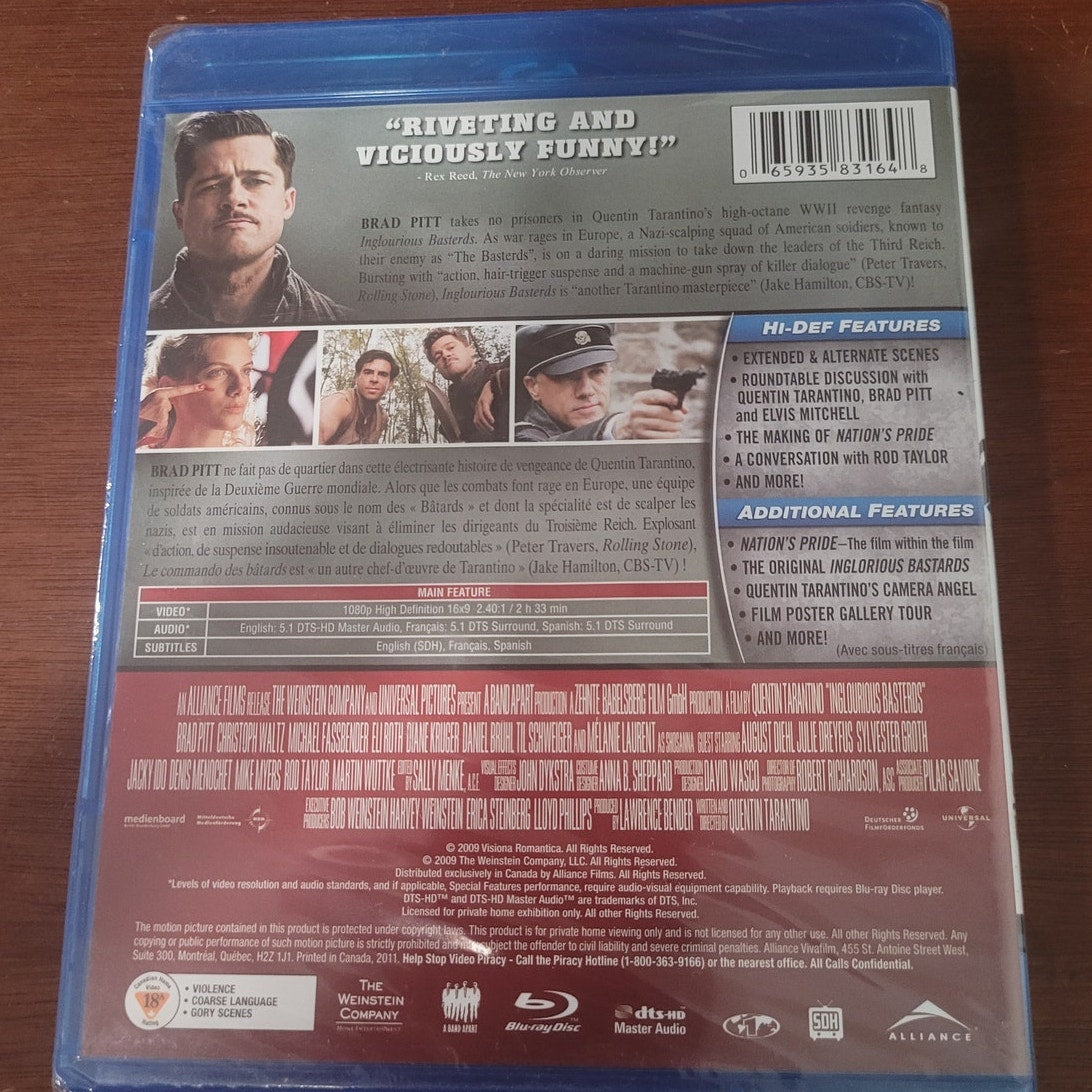 Inglourious Basterds Blu-ray Special Edition Tarantino Brad Pitt WWII Action