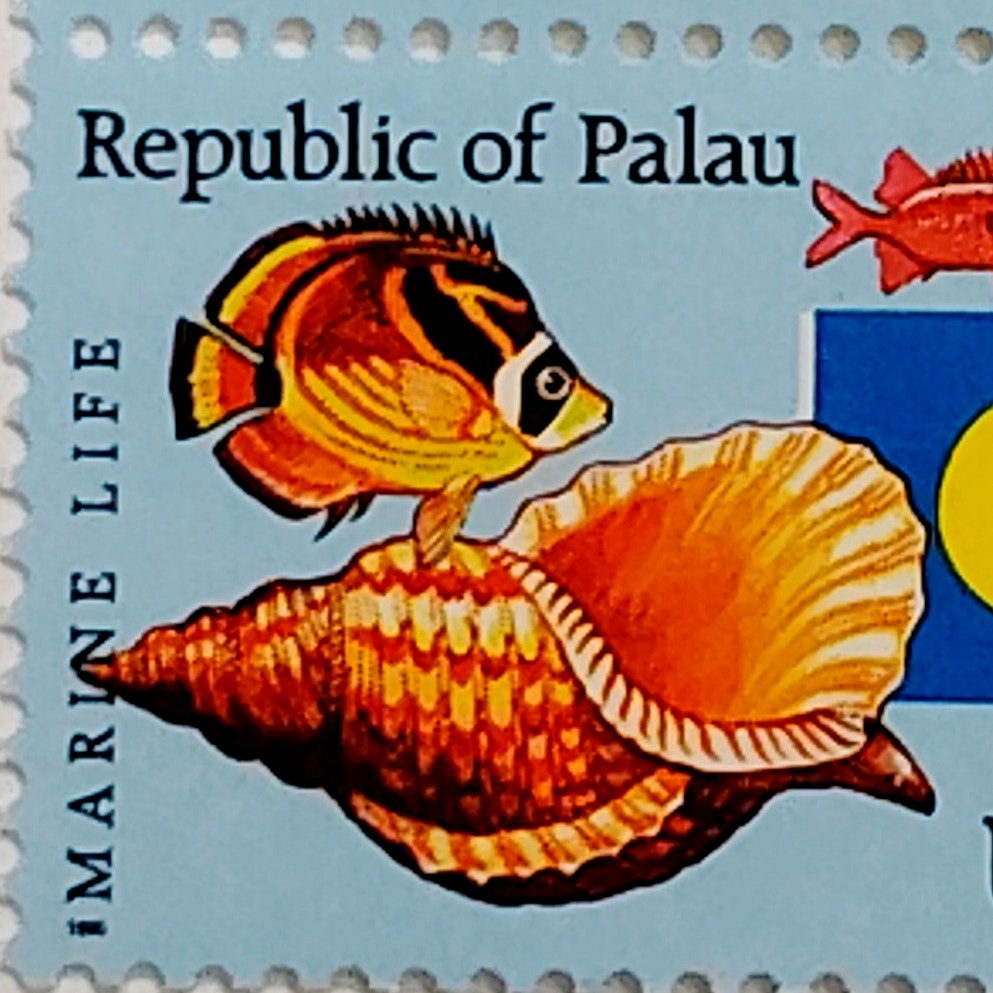 Strip of 4 – 1995 USA 32¢ Republic of Palau MNH Scott 2999 Marine Life